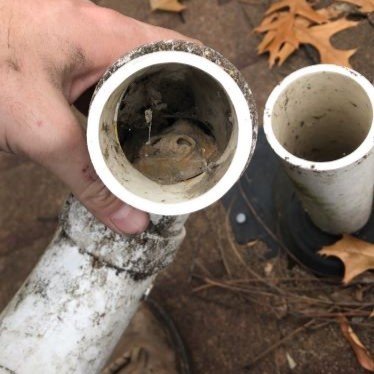 Clogged PVC venting pipe on furnace